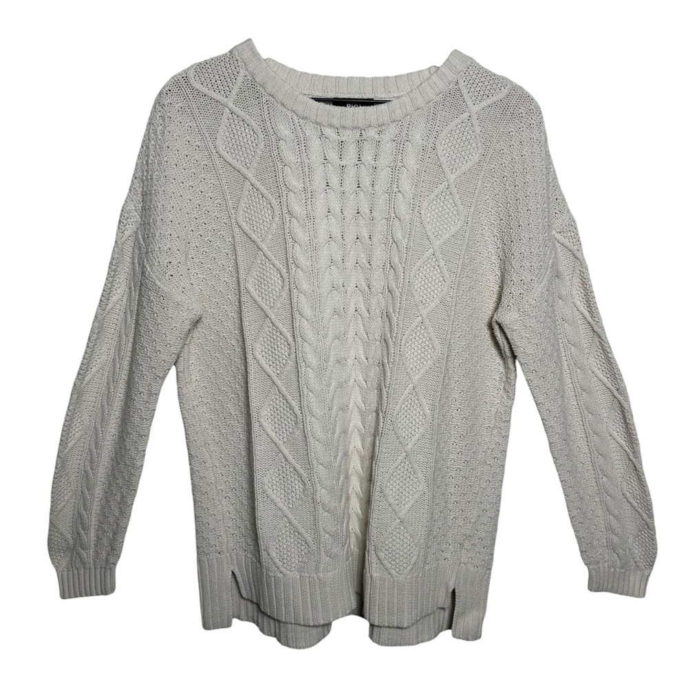 BDG Urban Outfitters Womens Camille Sz Large Cream Chunky Cable Knit Sweater